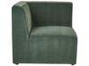3-istuttava sohva ja rahi vakosametti tummanvihreä LEMVIG_869485