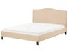 Fabric EU Super King Bed Beige MONTPELLIER_754225