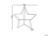 Venkovní závěsná hvězda s LED osvětlením 58 cm stříbrná KURULA_812484
