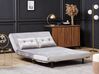 2 Seater Velvet Sofa Bed Grey VESTFOLD_808713