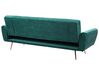 Velvet Sofa Bed Green SELNES_754155