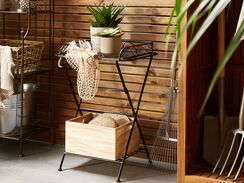 Sivupöytä rauta musta ANCUD