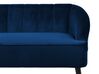 Sofa 3-osobowa welurowa ciemnoniebieska ALSVAG_732221