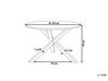 Round Dining Table ⌀ 120 cm Light Wood with White JACKSONVILLE_735922