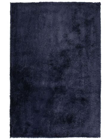 Vloerkleed polyester donkerblauw 140 x 200 cm EVREN