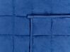 4kg Weighted Blanket 100 x 150 cm Navy Blue NEREID_887949