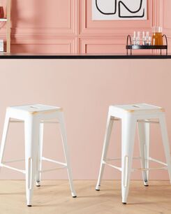 Baarijakkara metalli valkoinen/kulta 60 cm 2 kpl CABRILLO Baarijakkara metalli valkoinen/kulta 60 cm 2 kpl CABRILLO