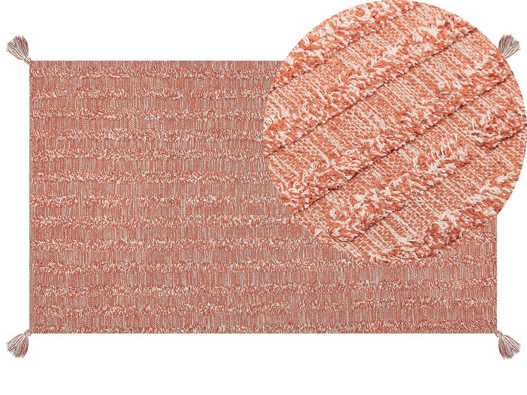 Dywan bawełniany 80 x 150 cm pomarańczowy MUGLA_839678