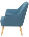 Fabric Armchair Teal Blue LOKEN_548904