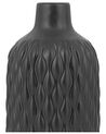 Decoratieve vaas zwart steengoed 31 cm EMAR_796075