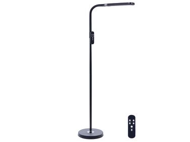 LED Floor Lamp with Remote Control Black ARIES