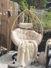 PE Rattan Hanging Chair with Stand Natural ARSITA_826288