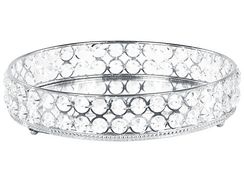 Koristetarjotin peililasi hopea ⌀ 25 cm VATAN Koristetarjotin peililasi hopea ⌀ 25 cm VATAN