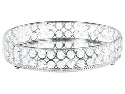 Koristetarjotin peililasi hopea ⌀ 25 cm VATAN Koristetarjotin peililasi hopea ⌀ 25 cm VATAN