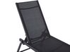 Chaise longue en aluminium avec revêtement noir PORTOFINO_803888