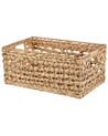 Set of 3 Water Hyacinth Baskets Natural MINNOW_825141
