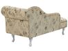 Right Hand Chaise Lounge Print Beige NIMES_763932