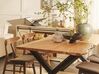Extending Dining Table 140/180 x 90 cm Light Wood and Black BRONSON_822654