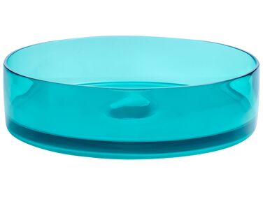 Round Countertop Basin ⌀ 360 mm Turquoise TOLOSA
