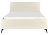 Boucle EU King Size Bed Cream VALOGNES_909811