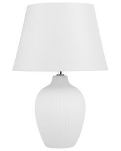 Pöytävalaisin keraaminen valkoinen FERGUS