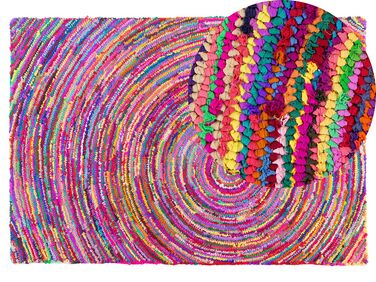 Tappeto in tessuto multicolore 140 x 200 cm MALATYA