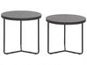 Conjunto de 2 mesas de centro em cinzento e preto MELODY SMALL & MEDIUM_822517