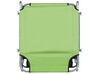 Steel Reclining Sun Lounger with Canopy Lime Green FOLIGNO_810046