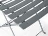 Zestaw mebli balkonowych metalowy szary FIORI_688293