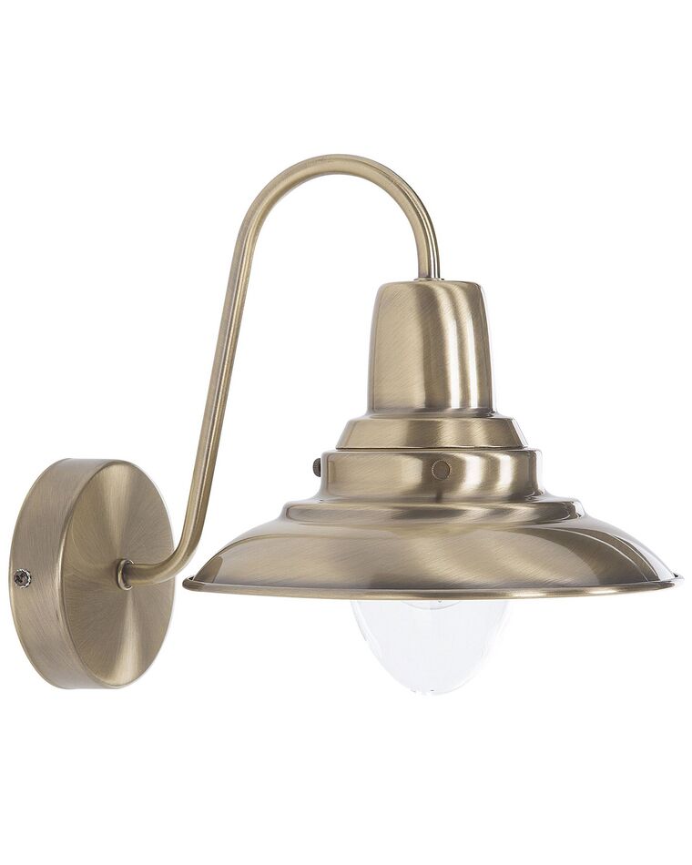 Metal Wall Lamp Brass LUZA_719160