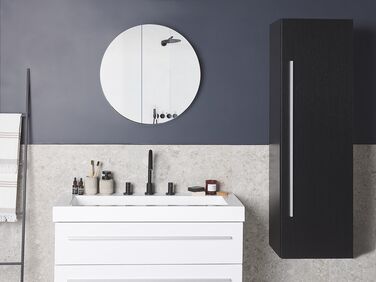 Bathroom Wall Cabinet Black MATARO
