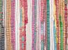 Tappeto multicolore chiaro in cotone con fronde 140 x 200 cm DANCA_490437