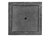 Doniczka kwadratowa 30 x 30 x 28 cm czarna PAROS_701490
