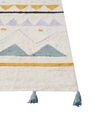 Detský bavlnený koberec 140 x 200 cm béžová a zelená ZAYSAN_907030