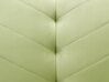 Velvet Fabric Sofa Bed Olive Green SENJA_850537
