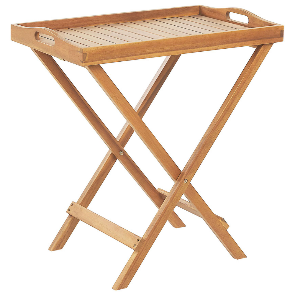 Stolik ogrodowy drewniany jasny JAVA