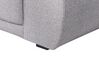 Canapé 4 places avec ottoman en tissu gris TORPO_897228