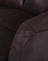 Faux Leather Recliner Chair Brown ROYSTON_710292