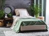 Fabric EU Single Size Bed Beige ROANNE_873046