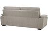 Conjunto de sofás com 5 lugares em tecido castanho claro VOGAR_901210