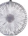 Lámpara de mesa de cerámica/lino gris/blanco 38 cm YUNA_843068