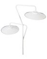 2 Light Metal LED Floor Lamp White GALETTI_900136