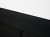 Cama de casal continental em tecido preto 180 x 200 cm ADMIRAL_679085