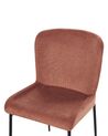 Set of 2 Fabric Chairs Brown ADA_873319