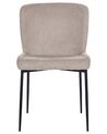 Set of 2 Fabric Chairs Taupe ADA_873302