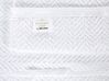 Badehandtuch Set Frottee Baumwolle weiß 2-teilig MITIARO_841705