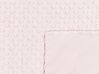 Capa de cobertor pesado em tecido rosa 135 x 200 cm CALLISTO_891768