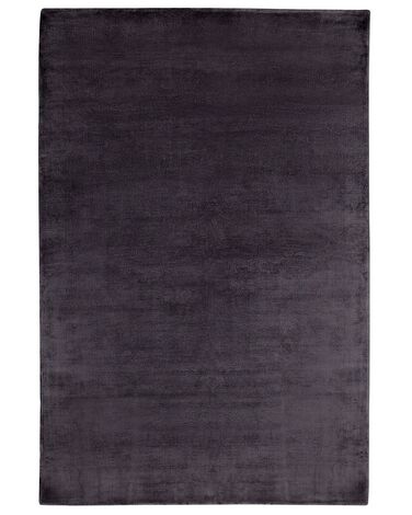 Tappeto viscosa grigio scuro 140 x 200 cm GESI II