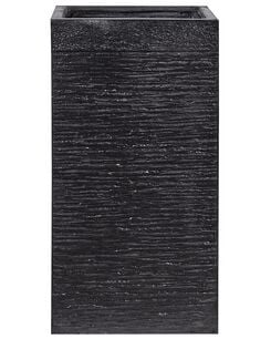 Kukkaruukku savikuituseos musta 40 x 40 x 77 cm DION Kukkaruukku savikuituseos musta 40 x 40 x 77 cm DION