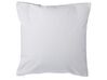Set of 2 Cotton Cushions Geometric Pattern 45 x 45 cm Grey WEDELIA_770325